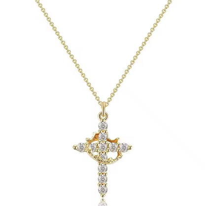 Collier Crucifix Jésus — Acier Inoxydable