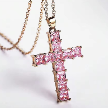 Collier Crucifix Jésus — Acier Inoxydable