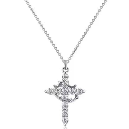 Collier Crucifix Jésus — Acier Inoxydable
