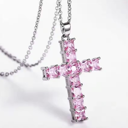 Collier Crucifix Jésus — Acier Inoxydable